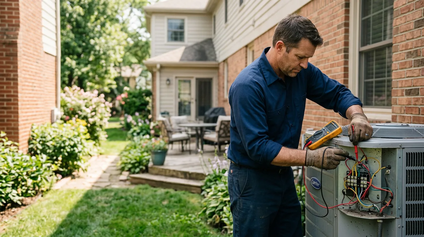 HVAC technician working near Paradox, NY